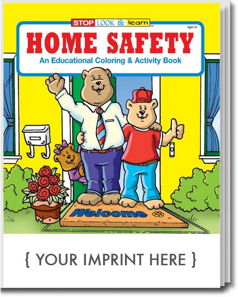 CS0210 Home Safety Coloring and Activity Book w...